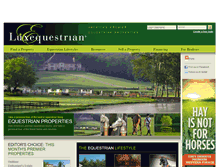 Tablet Screenshot of luxequestrian.com